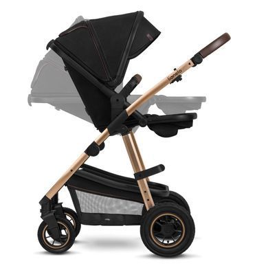 Универсальная коляска 2 в 1 Lionelo AMBER BLACK ONYX