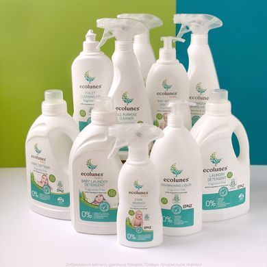 Гіпоалергенний органічний засіб для миття дитячого посуду, пляшок, сосок Ecolunes, без запаху, 500 мл
