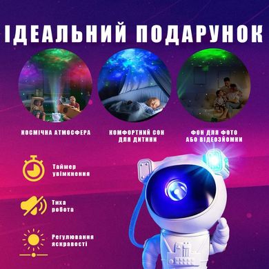 Нічник-проєктор "Зоряне небо Astronaut Galaxy" для кімнати