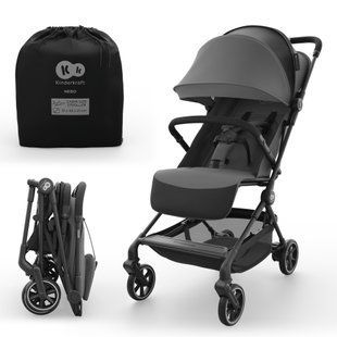Прогулочная коляска Kinderkraft Nebo Platinum Grey Beige (KSNEBO00GRY0000)