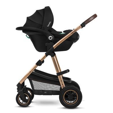 Универсальная коляска 3 в 1 Lionelo AMBER BLACK ONYX
