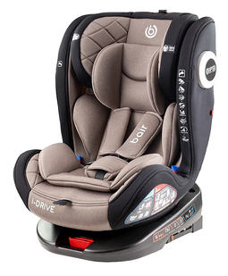Детское автокресло Bair i-Drive 360 ​​ISOFIX (0-36 кг) BG-03 Greige &mdash; поворотное, серо-бежевый