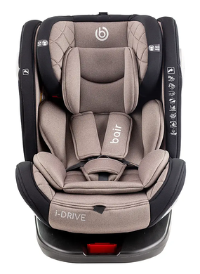 Детское автокресло Bair i-Drive 360 ​​ISOFIX (0-36 кг) BG-03 Greige &mdash; поворотное, серо-бежевый