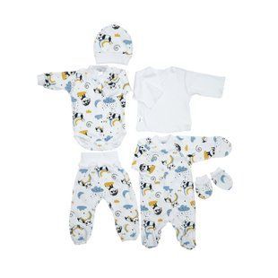 Набір в пологовий Twins інтерлок (6 ел) 52р Pandababy