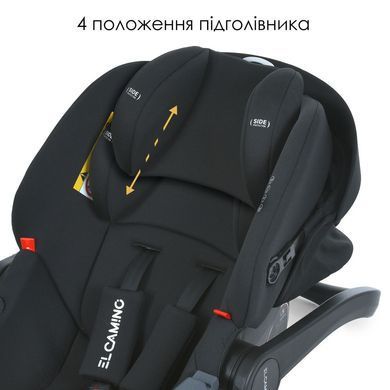 Дитяче автокрісло El Camino ME 1186 i-KEEP Melange Jet Black