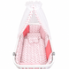Постельный комплект для детской кровати 8 эл Twins Dolce Limited Птички коралловый