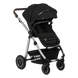 Универсальная коляска 2 в 1 Lionelo AMBER BLACK SILVER