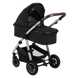 Универсальная коляска 2 в 1 Lionelo AMBER BLACK SILVER
