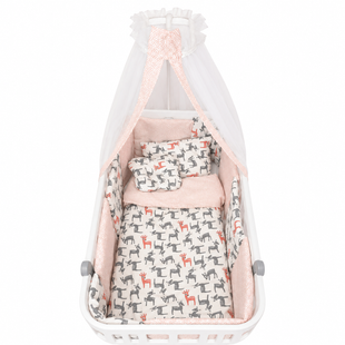 Постельный комплект для детской кровати 8 эл Twins Dolce Limited Бэмби коралловый