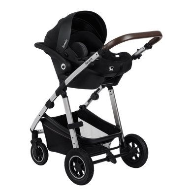 Универсальная коляска 3 в 1 Lionelo AMBER BLACK SILVER