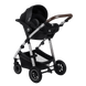Универсальная коляска 3 в 1 Lionelo AMBER BLACK SILVER