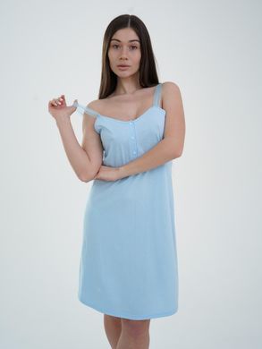 Нічна сорочка з мереживною бретелькою, арт.24144 (блакитна)