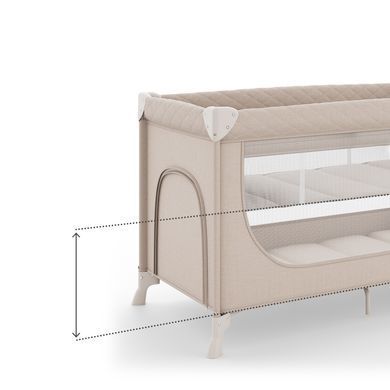 Кровать-манеж Kinderkraft Leody UP Beige (KCLEODUPBEG0000)