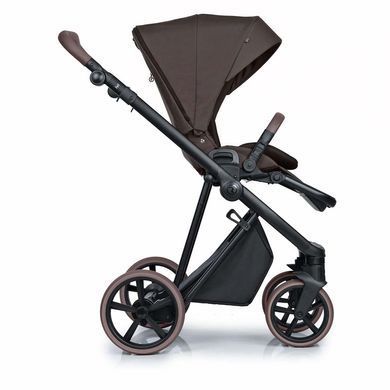 Коляска для новорожденных 2 в 1 Roan Ivi Turkish Coffee Black