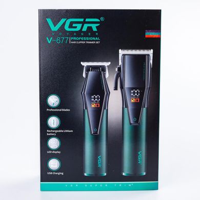 Набор для стрижки волос VGR Professional Hair Clipper Trimer Set машинка для стрижки