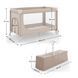 Кровать-манеж Kinderkraft Leody UP Beige (KCLEODUPBEG0000)