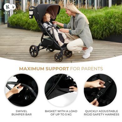 Прогулочная коляска Kinderkraft Mitzy Ink Black (KSMITZ00BLK0000)