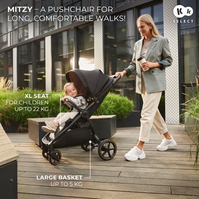 Прогулочная коляска Kinderkraft Mitzy Ink Black (KSMITZ00BLK0000)