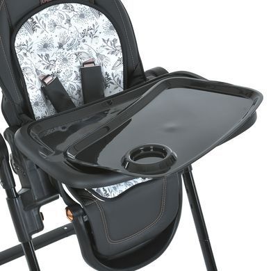 Стільчик для годування El Camino ME 1037-B CRYSTAL Black Gold (Ель Каміно Крістал)