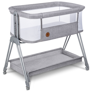 Кроватка приставная Lionelo LUNA GREY CONCRETE