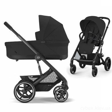 Коляска 2 в 1 Cybex Balios S lux BLK 2025 Moon black