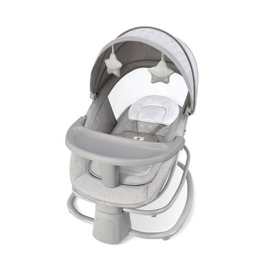 Укачивающий центр шезлонг 4 в 1 Mastela 8113 Light Grey (светло-серый) для новорожденных