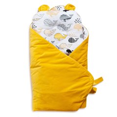 Набір конверт-плед з подушкою Twins Bear 9064-TB-05, melon, желтый