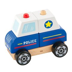 Деревянная пирамидка Viga Toys Полицейская машинка (50201FSC)