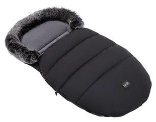 Зимовий теплий конверт (футмуф) в коляску Bair Polar(Баір Полар) U PU-01 black чорний