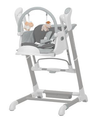 Стульчик-качели 3 в 1 CARRELLO Cascata (Каррелло Каската) CRL-10303 Ash Grey Укачивающий центр
