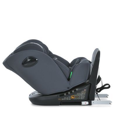 Детское автокресло El Camino (Эль Камино) ME 1187 i-FREE Moon Gray - i-Size (40&ndash;150 см), ISOFIX, Top Tether