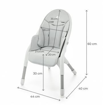 Стільчик для годування Kinderkraft Dinnly Grey (KHDINN00LGR0000)