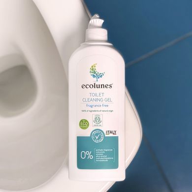 Гипоаллергенный органический гель для очистки туалета без запаха, Ecolunes, 500 мл