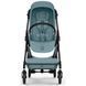 Прогулянкова коляска Cybex Melio Carbon 2026 Stormy Blue з бампером (Сайбекс Меліо)