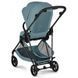 Прогулянкова коляска Cybex Melio Carbon 2026 Stormy Blue з бампером (Сайбекс Меліо)