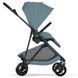 Прогулянкова коляска Cybex Melio Carbon 2026 Stormy Blue з бампером (Сайбекс Меліо)