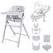 Стульчик для кормления 3в1 CARRELLO Tenero CRL-9507 Atlantis Grey с функцией шезлонга