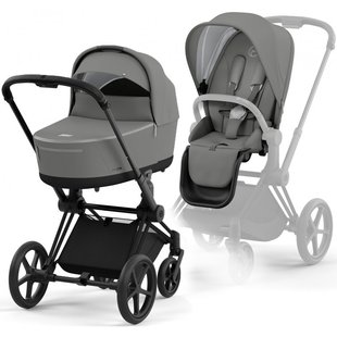 Cybex Priam 4.0 коляска 2 в 1 Mirage Grey шасси Matt Black