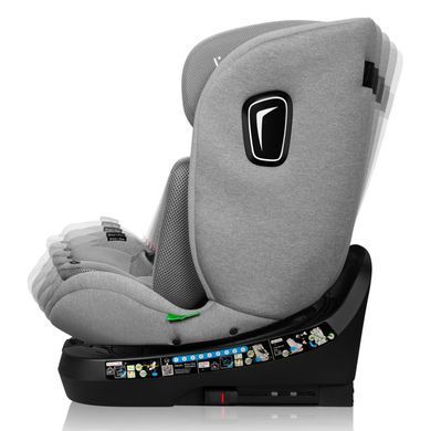 Детское автокресло Lionelo BRAVE I-SIZE GREY STONE