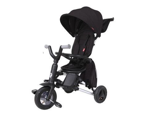 Велосипед триколісний складаний дитячий Qplay Nova+ Rubber Black