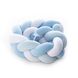 Бампер - косичка в детскую кроватку Twins 3-х прядна 200 см 2020 K3-200-04, blue, голубой