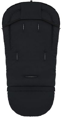 Зимовий теплий конверт (футмуф) в коляскуBabyroom Wool №20 з подовженням black (черный