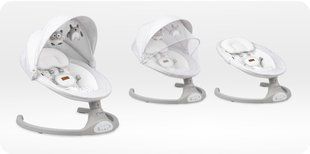Кресло-качалка MoMi KENANI Light Grey