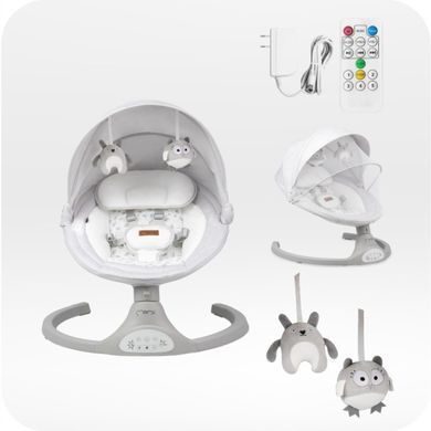 Крісло-гойдалка MoMi KENANI Light Grey