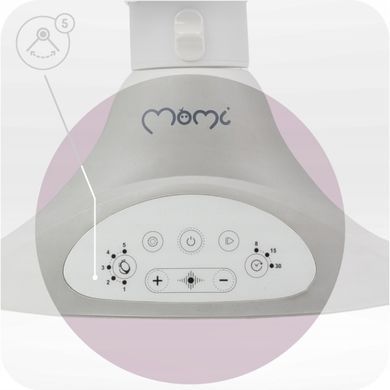 Крісло-гойдалка MoMi KENANI Light Grey