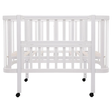 Детская кроватка-трансформер Babyroom Місяць LU-1 овальная, белый