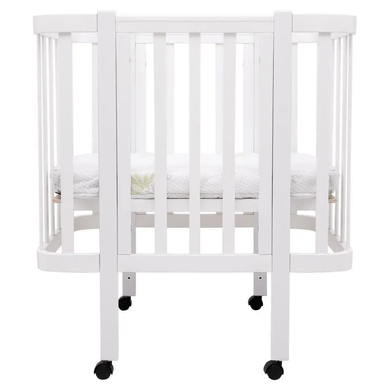 Детская кроватка-трансформер Babyroom Місяць LU-1 овальная, белый