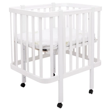 Детская кроватка-трансформер Babyroom Місяць LU-1 овальная, белый