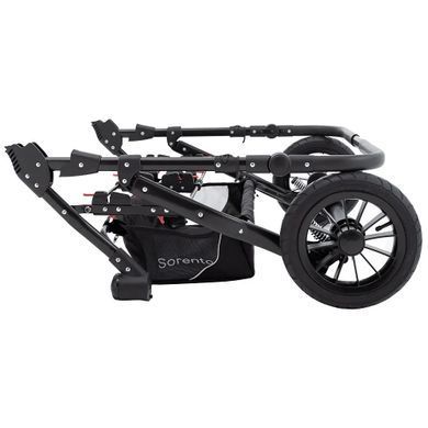 Коляска 2 в 1 для двійні Bair Sorento DUO BS-02 сірий / графіт (Баір Соренто Дуо)