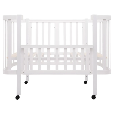 Детская кроватка-трансформер Babyroom Місяць LU-1 овальная, белый